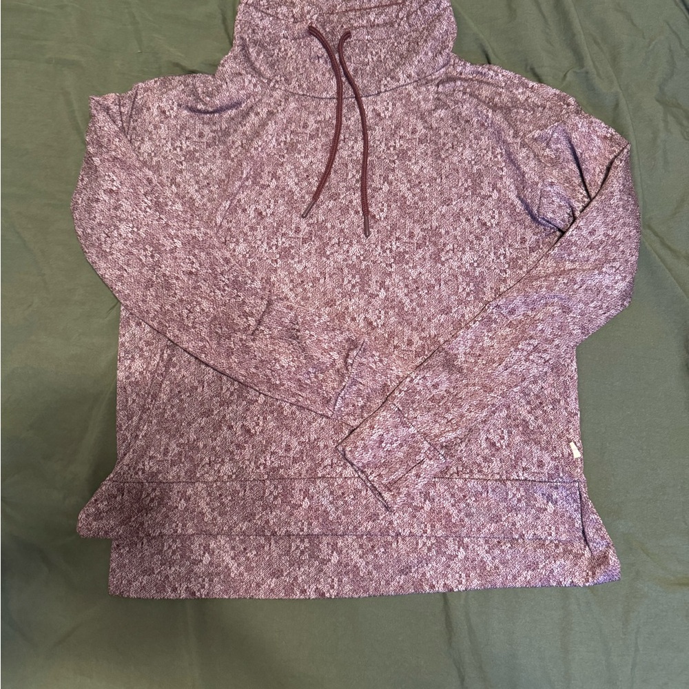 Mondetta Maroon Textured Hoodie